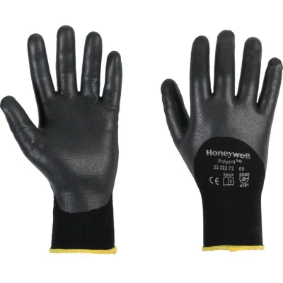 Image of Honeywell Polytril Air 3/4 Coated Black Gloves Size 10