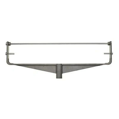Image of ProDec PRFR011 15 inch Cast Aluminium Heavy Duty Double Arm Paint Roller Frame with Screw Fitting for Extension Pole, Includes Choice of Fittings Full Width Bar and End Pins, Silver