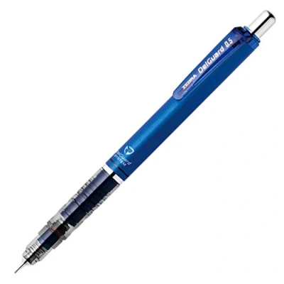 Image of Zebra Pen Delguard Mechanical Pencil, Fine Point, 0.5mm, Blue Barrel, Refillable, 1 Pack, P MA85 BL
