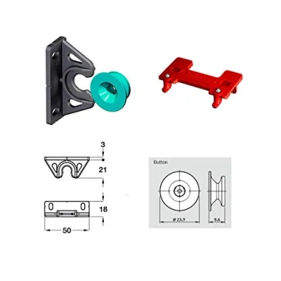 Image of 50x Button Fix Type 2 Bracket Marker Guide Kit Connecting 90º Degree Panels
