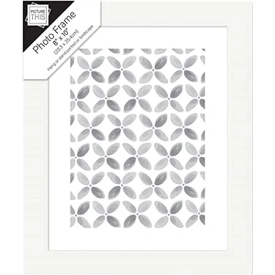 Image of Photo Frames White 8&quot;x10&quot; Wooden Frame, Glass Picture Freestanding and Wall Mountable Modern Portrait or Landscape Table Top (8&quot;x10&quot;)
