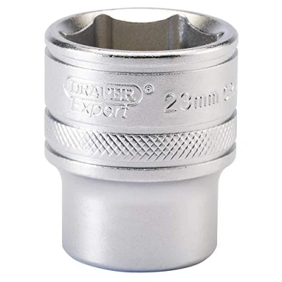 Image of Draper 6 Point Metric Socket, 1/2&quot; Sq. Dr., 23mm