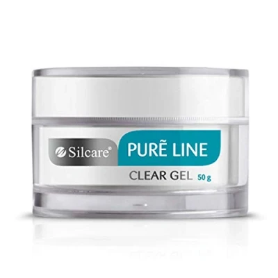 Image of Pure Line Clear 50g UV Gel Nails Acid Free Builder File Off Silcare