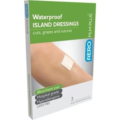 Image of AEROFILM WATERPROOF ISLAND DRESSING 9X10CM pack of 3