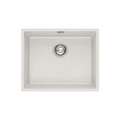 Image of Franke Sirius SID110 50PW 1.0 Bowl Tectonite Undermount White Kitchen Sink