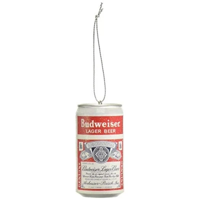 Image of Kurt Adler Budweiser Vintage Can Blow Mold Ornament, Red, 3&quot;