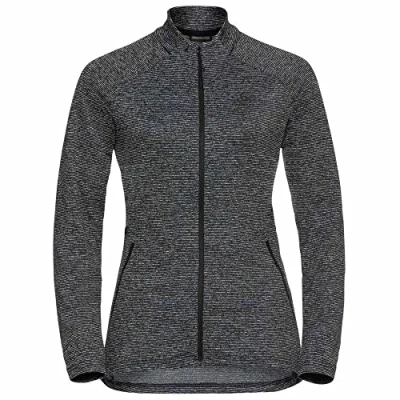 Image of Odlo Women Long sleeved shirt with zipper SESVENNA, black melange, M