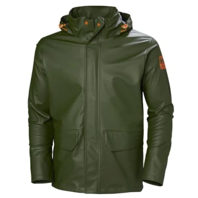Image of Helly Hansen Workwear Men&#039;s Gale Waterproof Rain Jacket, Light Green, XS