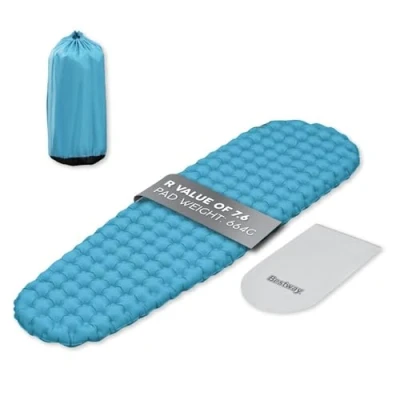 Image of Bestway AlpineLite Insulated Sleeping Mat, Inflatable Pad for Camping, Hiking and Backpacking, Compact Mat