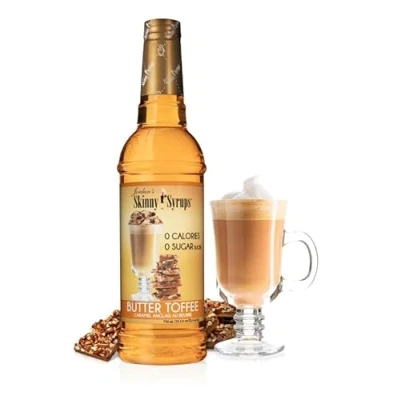 Image of Jordan&#039;s Skinny Syrups 0 Calories Sugar Butter Toffee 750mL