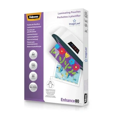Image of 5306101 Laminating Pouch A4 160MIC (Pack 100) Fellowes