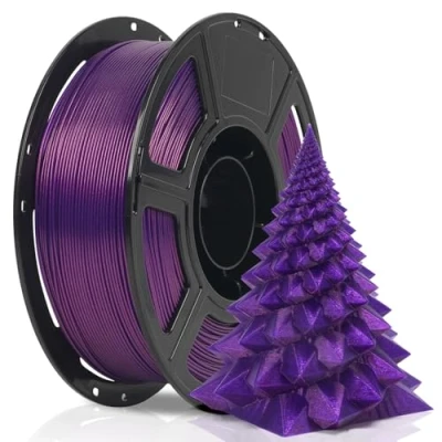 Image of FLASHFORGE Xmas Series Rapid PLA Filament Aurora Purple, High Flow Speedy 3D Printer Max 500mm/s Speed Printing, Radiated Unparalleled Brilliance, Twinkling and Ultra Smooth Finish