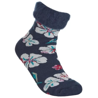 Image of Undercover 1 Pair Ladies Supersoft Butterfly Bed Socks 41B739 Navy