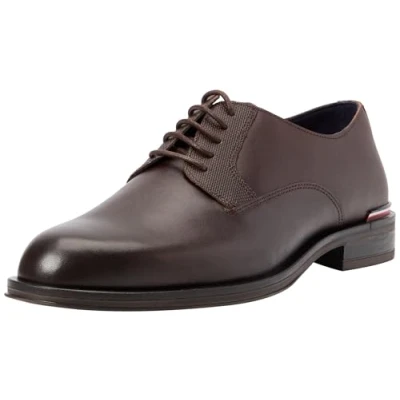 Image of Tommy Hilfiger CORE SHOE Smart laceups, Men&#039;s, Size: 11, Cocoa Leather