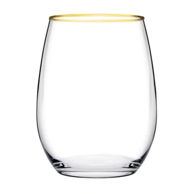 Image of Pasabahce Amber Gold 420725 Drinking Glasses 570cc Set of 6