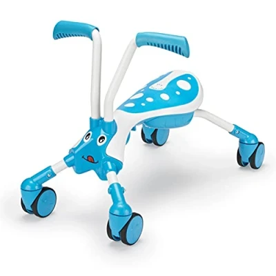 Image of Scramblebug 4 Wheel Balance Bike Trike for 1 3 Year Old Kids, Fold and Go, Tide, Foot to Floor Ride On That Develops Your Toddler’s Motor Skills, 360 Wheels No Surface Scratches