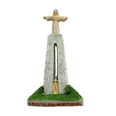 Image of Lisbon Portugal 3D Cristo Rei Refrigerator Magnet Travel Sticker Souvenirs Home &amp; Kitchen Decoration Fridge from China