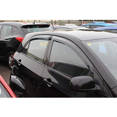 Image of AUTO CLOVER Wind Deflectors Set for Kia Picanto 2012 2016 (4 pieces)