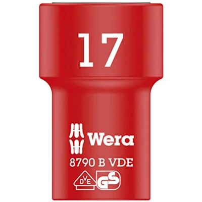 Image of Wera 8790 B Zyklop VDE 3/8&quot; Drive Socket, 17 x 46 mm, 05004961001