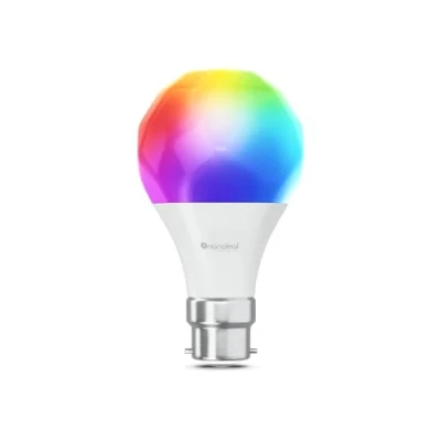 Image of Nanoleaf Matter Essentials B22 LED Bulb, RGBW Dimmable Smart Bulb over Thread, Bluetooth Colour Changing Light Works with Google Apple, Room Decor &amp; Gaming