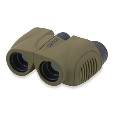 Image of CARSON 8x22 Hornet Compact Lightweight Binoculars Olive