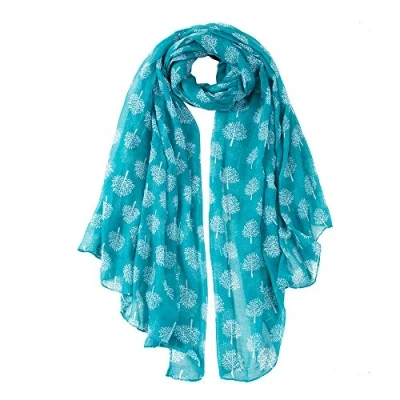 Image of London Scarfs Mulberry Tree Celebrity Designer Scarf Women s Shawl Wrap Ladies Long (Teal)