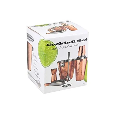 Image of APOLLO 3310 Copper Cocktail Set 5pc, 17x14.5x14.5