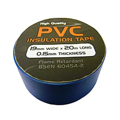 Image of 9x TECNIKS Pack of 10 19mm x 20m Blue PVC Tape T2BLUE