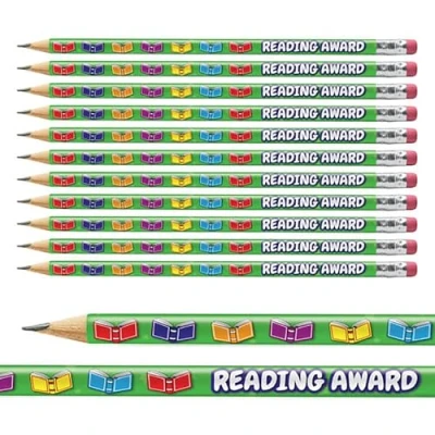 Image of 24 Reading Award Childrens Pupils School Teachers Reward Pencils Primary Teaching Services