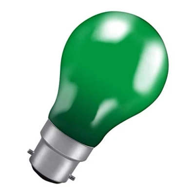 Image of Crompton Colourglazed GLS 25W Green BC B22d