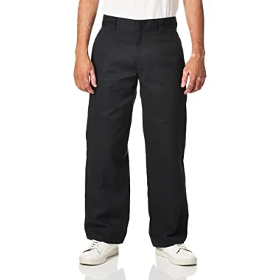 Image of Dickies Men&#039;s Flex Double Knee Work Pant Loose Straight Fit, Black V1, 32W x 32L
