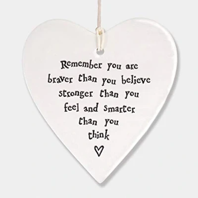 Image of East of India Heart Remember you are braver than believe stronger feel and smarter think