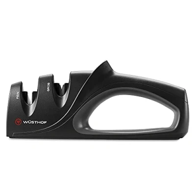 Image of Wüsthof 2 Stage Hand Held Sharpener, Black