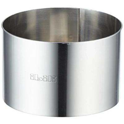 Image of IBILI 716007 Pastry Ring 7x4,5 cm of Stainless Steel, Silver, 7 x 4.5