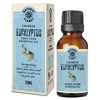 Image of Natural Planet Eucalyptus Essential Oil 15ML 100% Pure &amp; Undiluted Therapeutic Grade, Cruelty Free