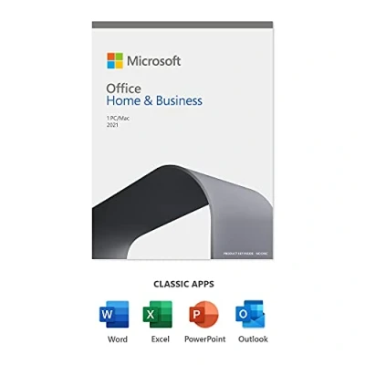 Image of Microsoft Office Home &amp; Business 2021 Word, Excel, PowerPoint, Outlook One time purchase for 1 PC or Mac Activation Required