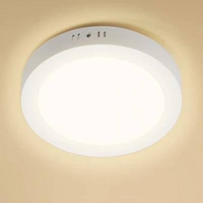 Image of Aigostar Ultra Thin 18W Round Surface Mounted LED Ceiling Lights, 1980Lumen Warm White 3000K, Panel Lamp for Living Room, Kitchen, Bulkhead, Porch, Bedroom, and Utility Room