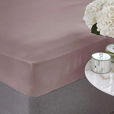 Image of Silentnight Egyptian Cotton Fitted Sheet, Mauve, Super King