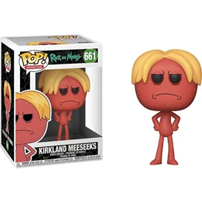 Image of Funko Pop!. Animation: Rick &amp; Morty Kirkland Mr. Meeseeks Collectible Figure Collectable Vinyl Gift Idea Official Merchandise Toys for Kids Adults TV Fans