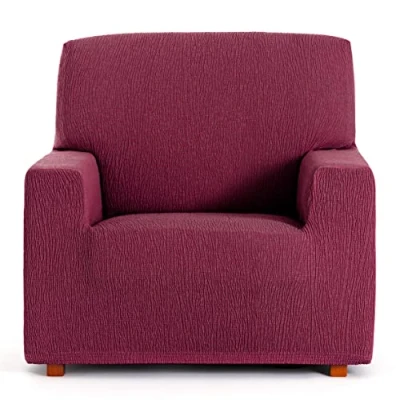 Image of Eysa Llion Sofa Cover, Lycra, Red 8, 1 Seater