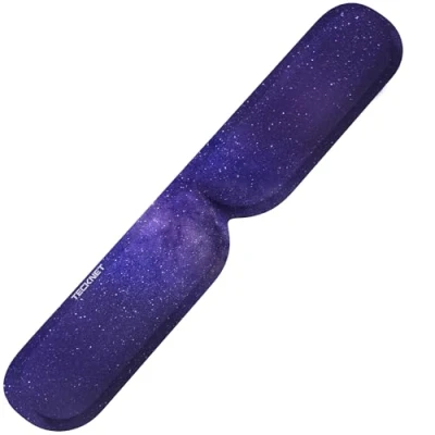 Image of TECKNET Keyboard Wrist Rest Mouse Pad, Non Slip Ergonomic Support with Comfortable Memory Foam for Gaming, Office, Laptop, Computer（Starburst）