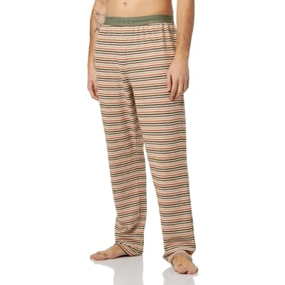 Image of Dagi Men&#039;s Regular Waist Striped Knitted Single Bottom Pyjama, Multicolor, XL