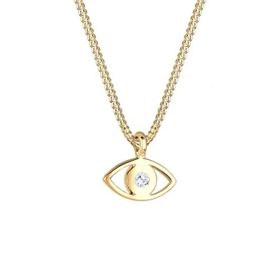 Image of Elli Necklace Evil Eye Crystals 925 Sterling Silver Gold Plated