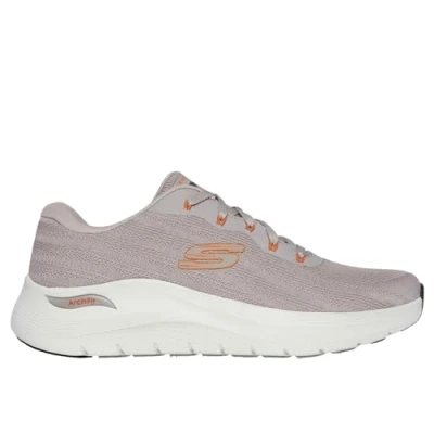 Image of Skechers Men&#039;s Arch FIT 2.0 Road Wave Sneaker, Taupe, 8 UK