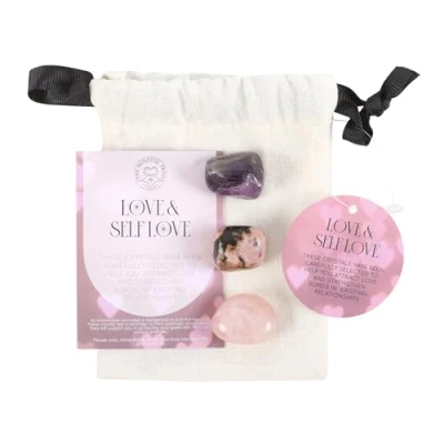 Image of UK Love &amp; Self Healing Crystal Set Kit for Energy Stones Therapy