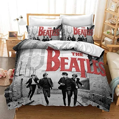 Image of CHAOSE Duvet Cover Single Double, The Beatles, Reversible Bedding Set for Double Bed (Rock 04,King(220x230cm))