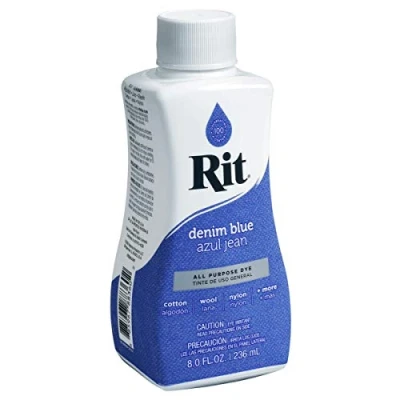 Image of Rit Liquid Fabric Dye Denim Blue 236ml
