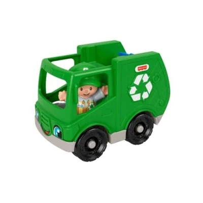 Image of Fisher Price Little People Vehicle and Figure Recycling Truck