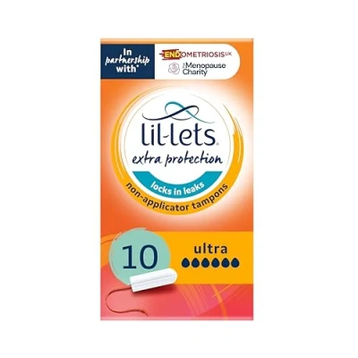 Image of Lil Lets Non Applicator Ultra Tampons, Pack of 10