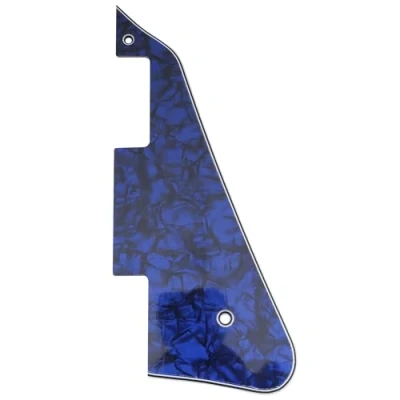 Image of Musiclily LP Guitar Pickguard Scratch Plate for USA Les Paul Modern Style Electric Guitar,4Ply Blue Pearl